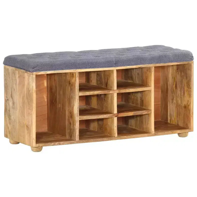 vidaXL Hall Bench 39.4x13.8x18.5 Solid Mango Wood