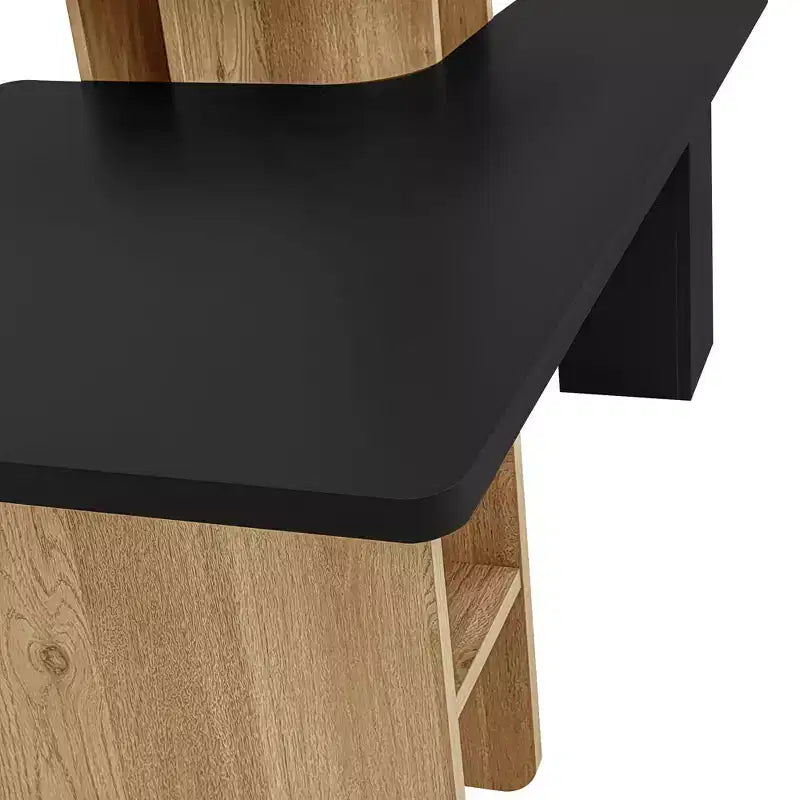 TUYOHW Nesting Coffee Table for Living Room,Farmhouse Accent Table,Wooden Cocktail Table with Storage,100lbs(Middle)/40lbs(Edge) Capacity