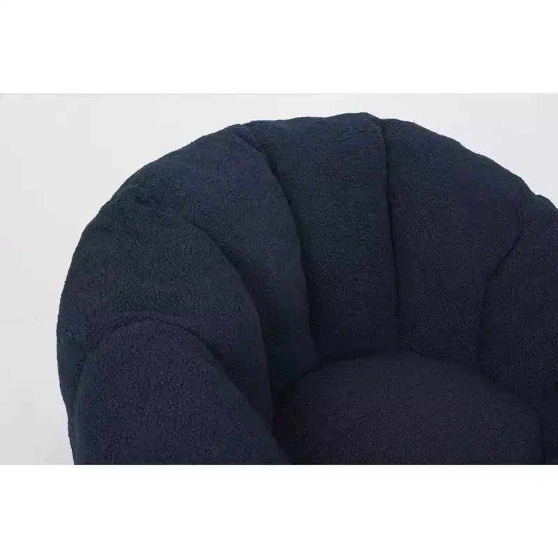 Okak Teddy Fabric Giant Bean Bag Chair, Lazy Sofa Chair Bean Bag Sofa with Armrest and Memory Foam, Modern Floor Chair for Living Room
