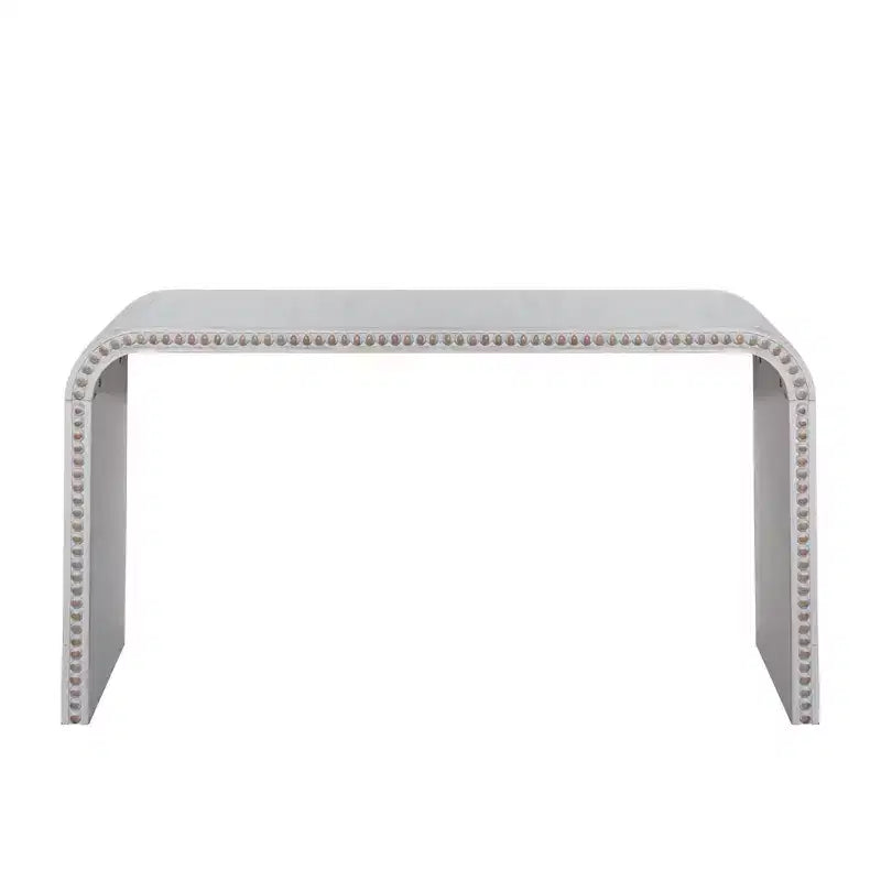 GDFStudio Ilra Modern Wooden Curved Console Table
