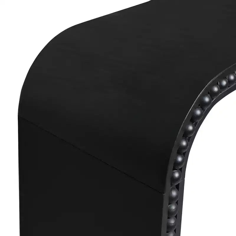 GDFStudio Ilra Modern Wooden Curved Console Table
