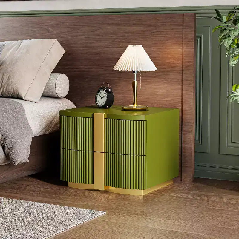 Christopher Knight Home Aven Mid-Century Modern 2-Drawer Fluted Nightstand