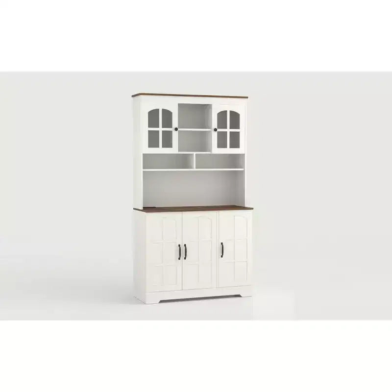 70.8 Tall Freestanding Buffet Cabinet with Microwave Stand