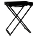 vidaXL Folding Table Accent Foldable Side Tea End Table with Iron Frame MDF