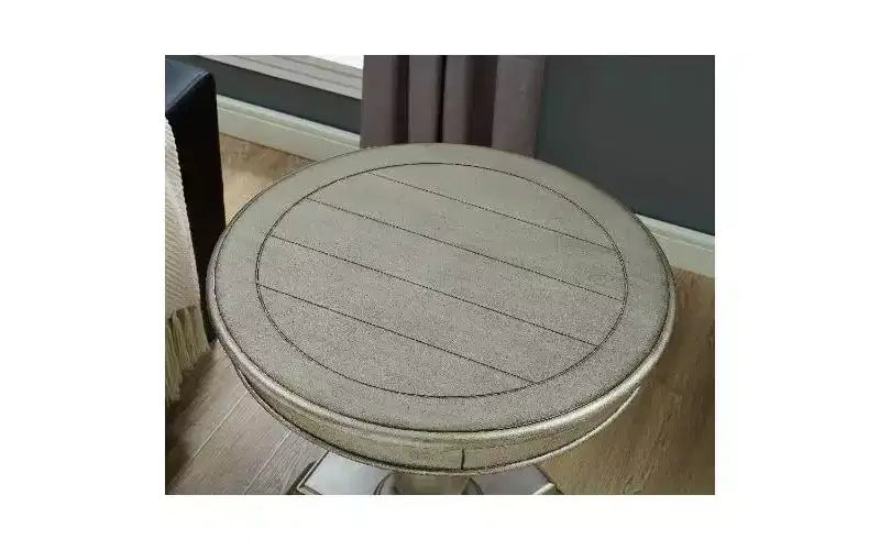 TUYOHW Round Wood Pedestal Side Table, Traditional 26 End Table with Scrolled Legs, Timeless Accent Small Coffee Table for Living Room & Bedroom
