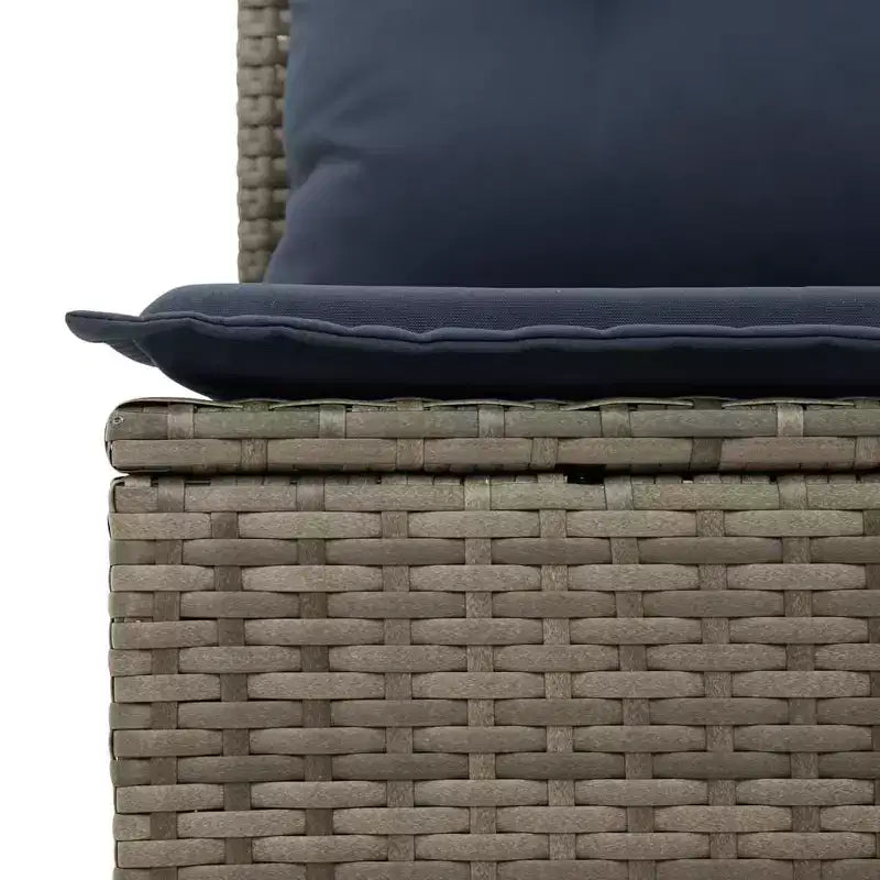 vidaXL Outdoor Sofa Set Solid Acacia Wood and Polyester Natural
