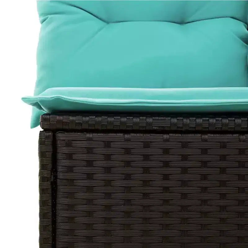vidaXL Outdoor Sofa Set Solid Acacia Wood and Polyester Natural