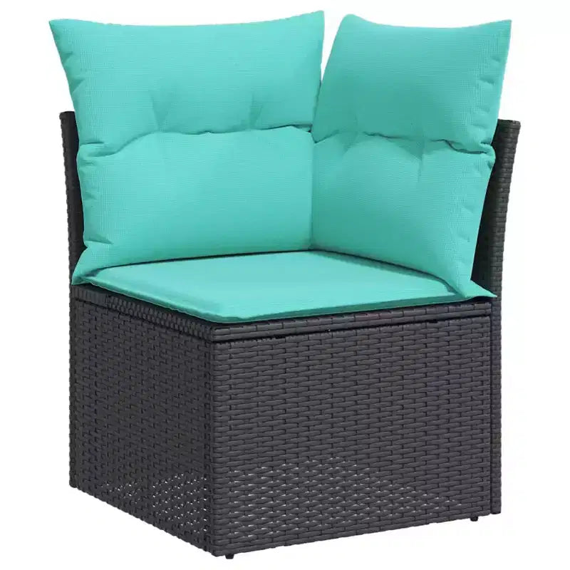 vidaXL Outdoor Sofa Set Solid Acacia Wood and Polyester Natural
