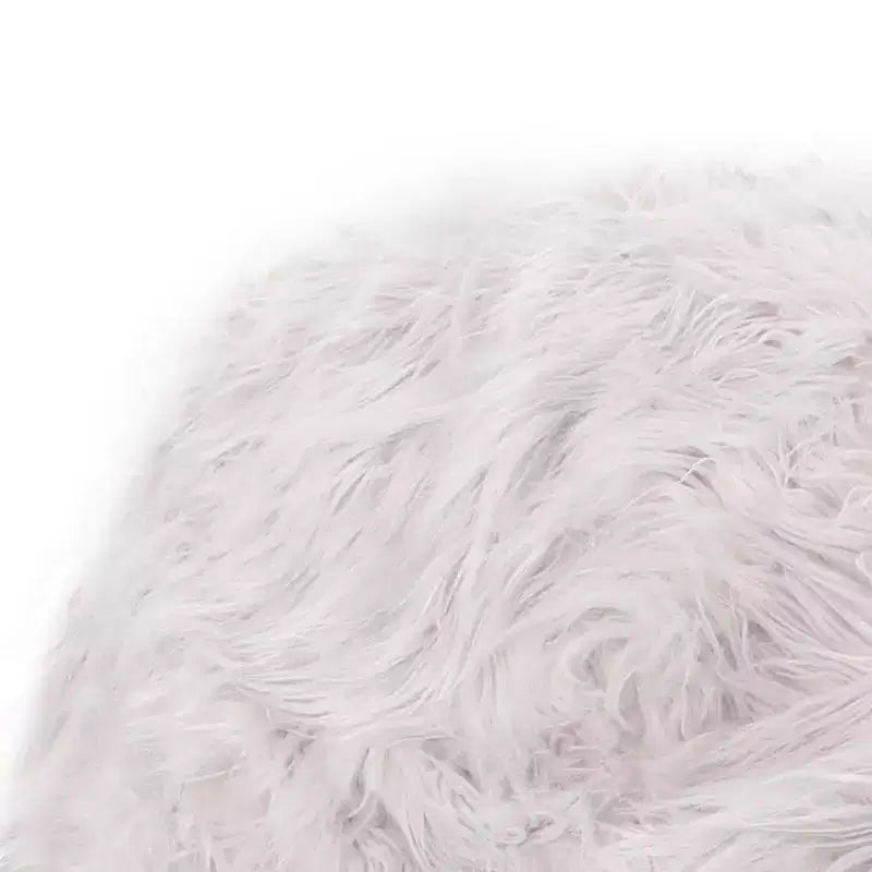 TUYOHW Faux Fur Bean Bag Chair, High-Density Foam Round Floor Chair for Plush Comfort, Cozy Lounge Chair for Living Room