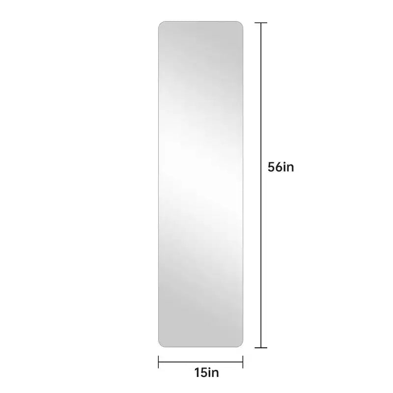 TUYOHW Modern Full Length Body Mirror for Bedroom,Dressing Room,Explosion-proof Standing Full Wall Mirror with Round Corner,55.12