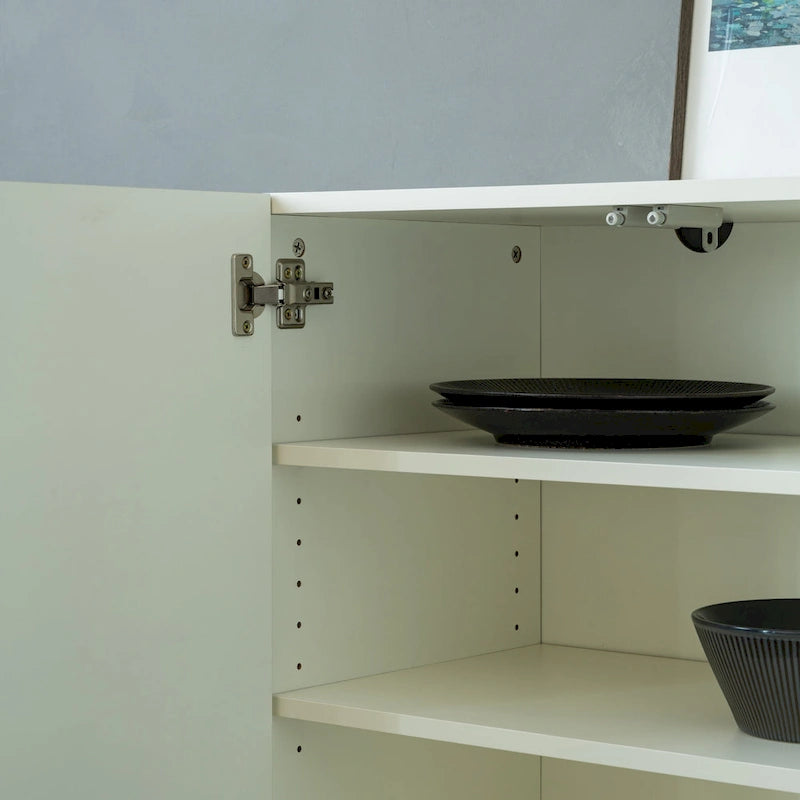 4 Door Cabinet, Modern Accent Cabinet, Sideboard Buffet Cabinet, Entryway Cabinet with Storage for Living Room, Dinning Room