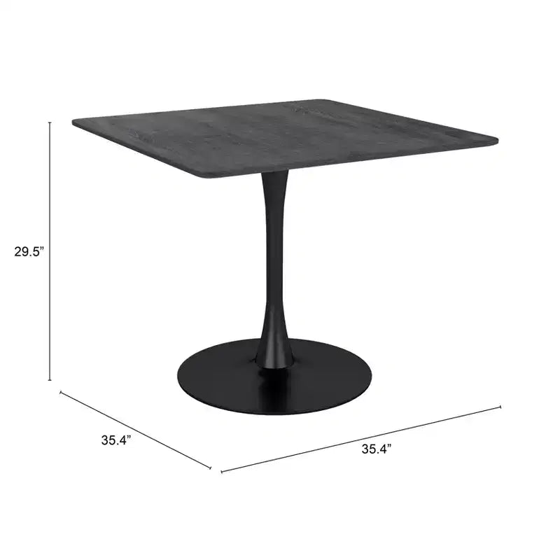 35.4" Merlin Dining Table Black - ZM Home