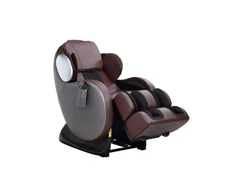 57" Pacari PU Massage Power Recliner Chair Chocolate - Acme Furniture: Luxury Faux Leather, USB Port, Metal Frame