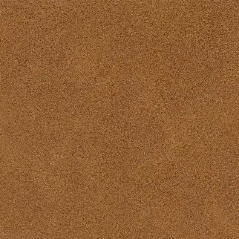 HomePop Wood Bench with Upholstered Seat Faux Leather Caramel: Rectangle Ottoman, Entryway Seating, Polyester & Viscose