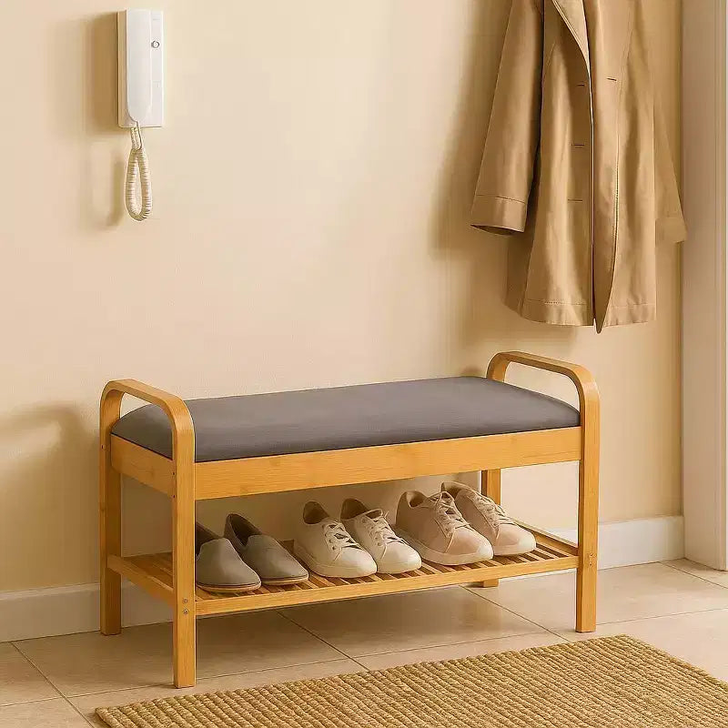 Cambridge Bamboo Shoe Bench Natural - Proman Products