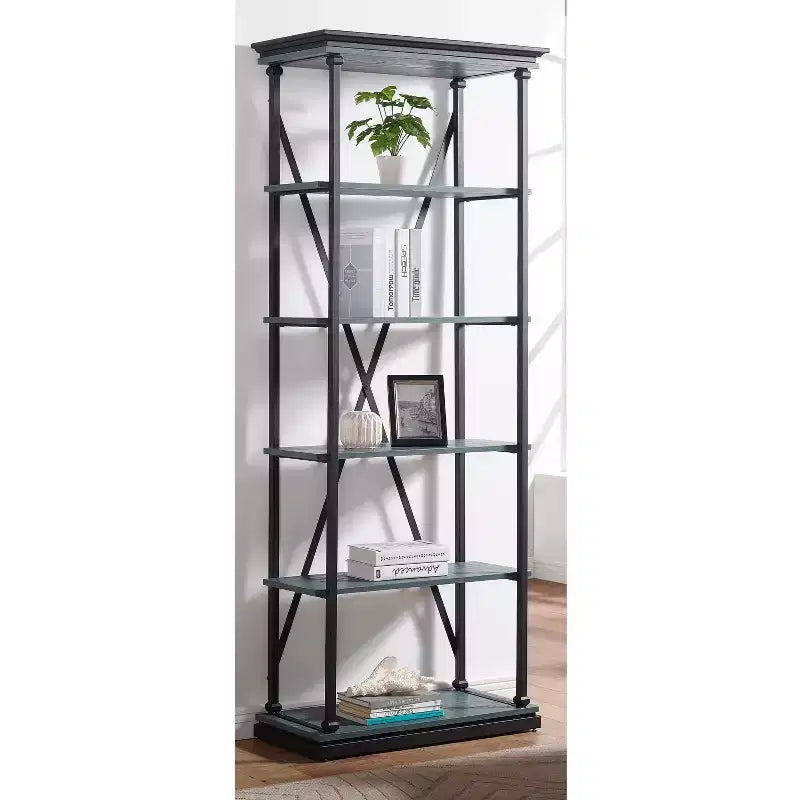 84.25x33.88 Cadboll 5 Layer Bookcase - miBasics