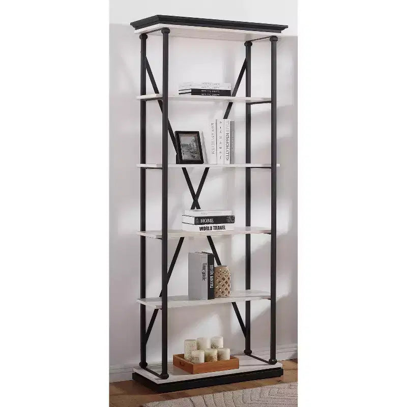 84.25x33.88 Cadboll 5 Layer Bookcase - miBasics