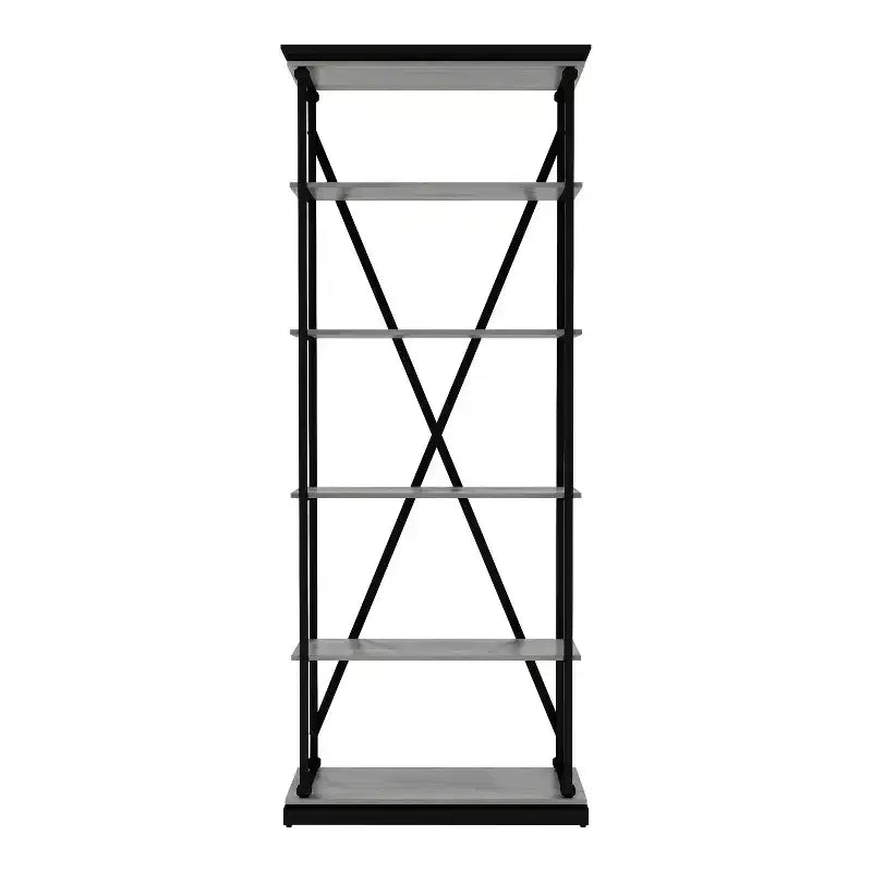 84.25x33.88 Cadboll 5 Layer Bookcase - miBasics