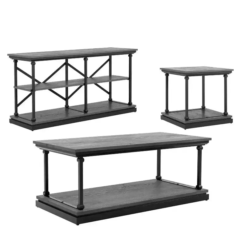 3pc Tullymore Coffee Table Set - miBasics