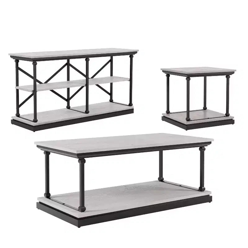 3pc Tullymore Coffee Table Set - miBasics