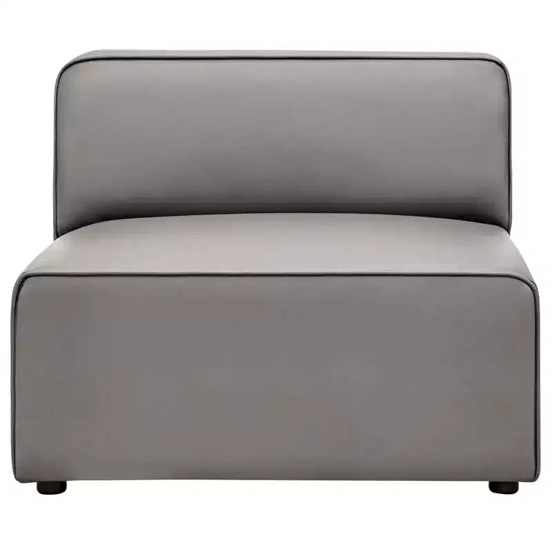 Mingle Vegan Leather Armless Chair - Modway