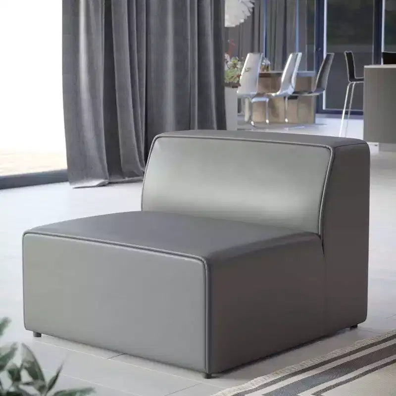 Mingle Vegan Leather Armless Chair - Modway