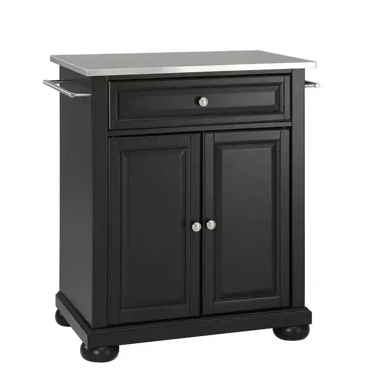 Alexandria Stainless Steel Top Portable Kitchen Island/Cart - Crosley