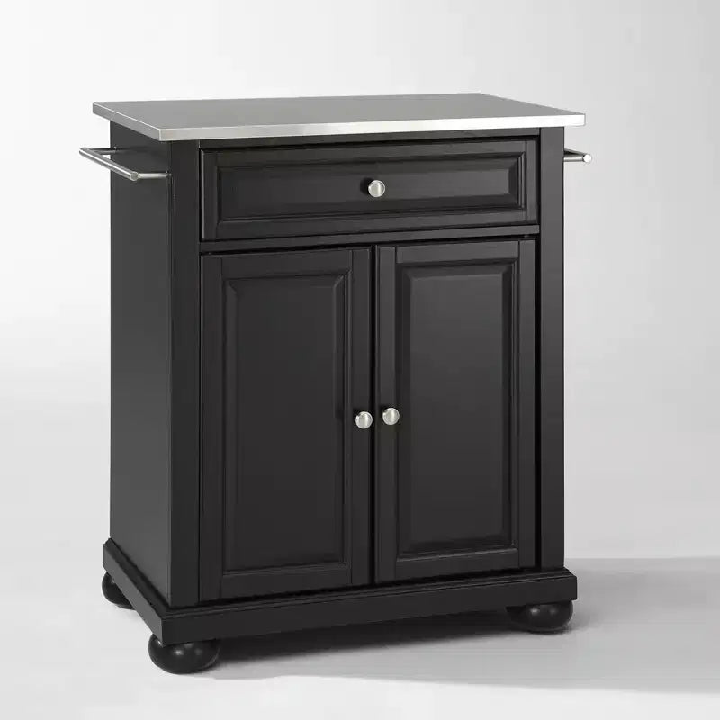 Alexandria Stainless Steel Top Portable Kitchen Island/Cart - Crosley