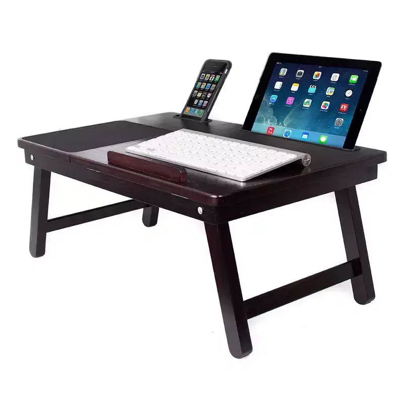 Sofia + Sam Multi-tasking Laptop Bed Tray - Left Handed - Walnut