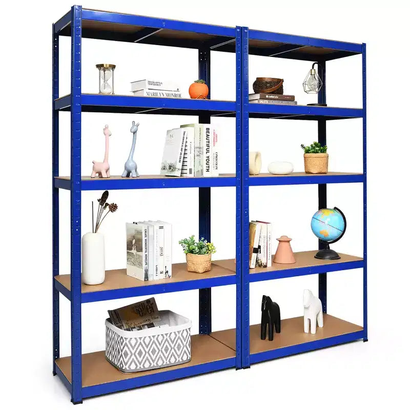 Costway 2PCS 72'' Heavy Duty Storage Shelf Steel Metal Garage Rack 5 Level Adjustable