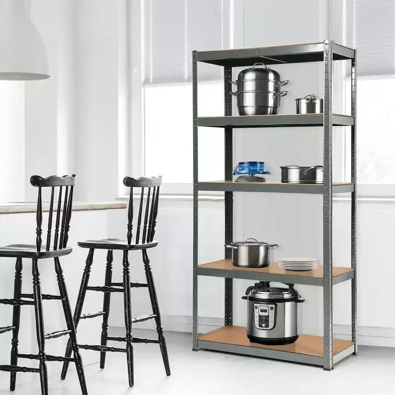 Costway 2PCS 72'' Heavy Duty Storage Shelf Steel Metal Garage Rack 5 Level Adjustable