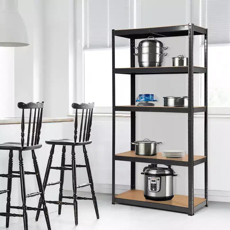 Costway 2PCS 72'' Heavy Duty Storage Shelf Steel Metal Garage Rack 5 Level Adjustable