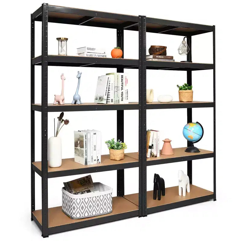 Costway 2PCS 72'' Heavy Duty Storage Shelf Steel Metal Garage Rack 5 Level Adjustable