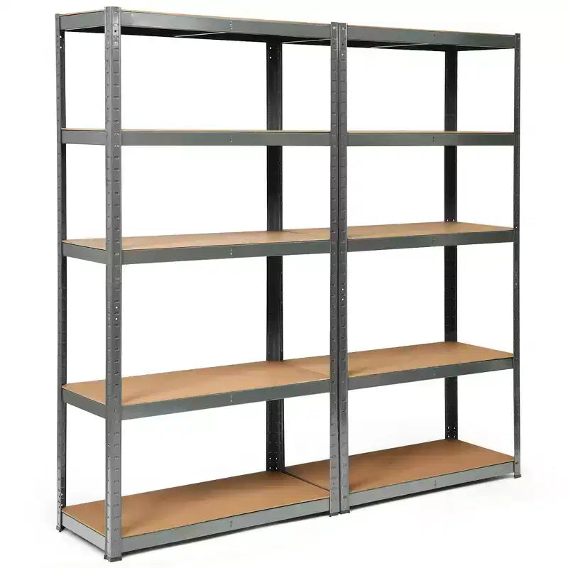 Costway 2PCS 72'' Heavy Duty Storage Shelf Steel Metal Garage Rack 5 Level Adjustable