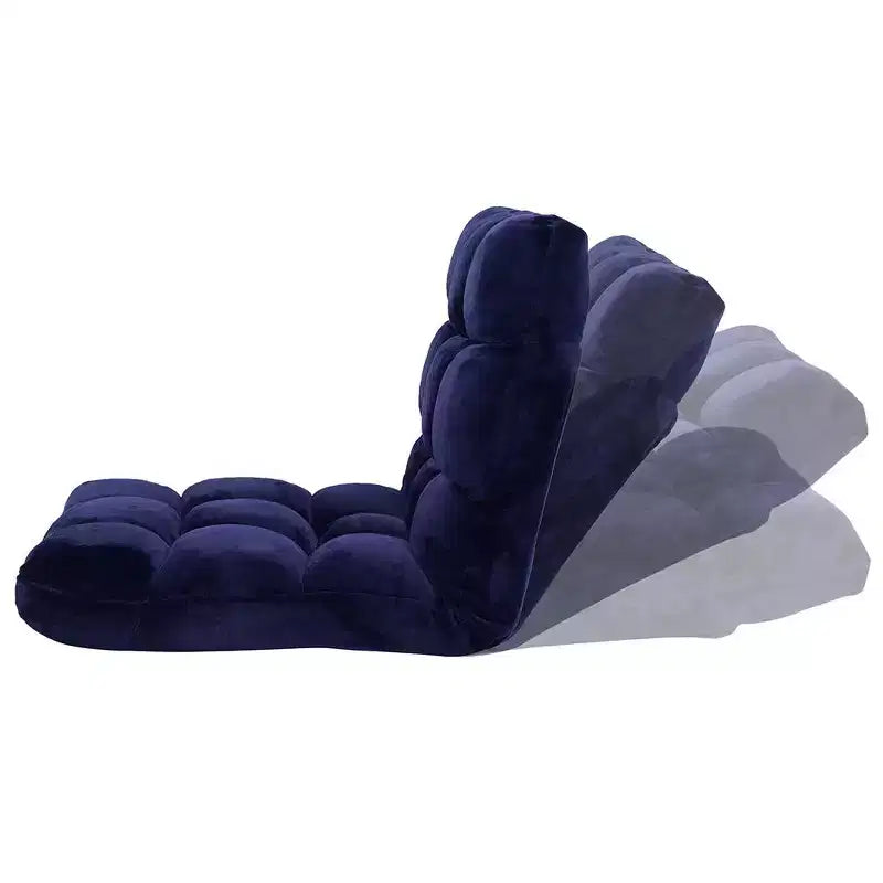 BirdRock Home Adjustable 14-Position Memory Foam Floor Chair - Blue