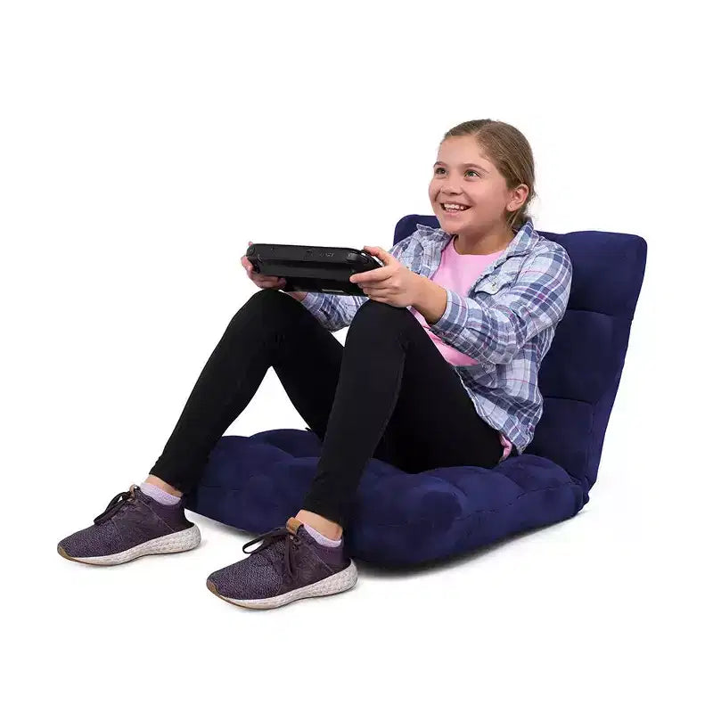 BirdRock Home Adjustable 14-Position Memory Foam Floor Chair - Blue
