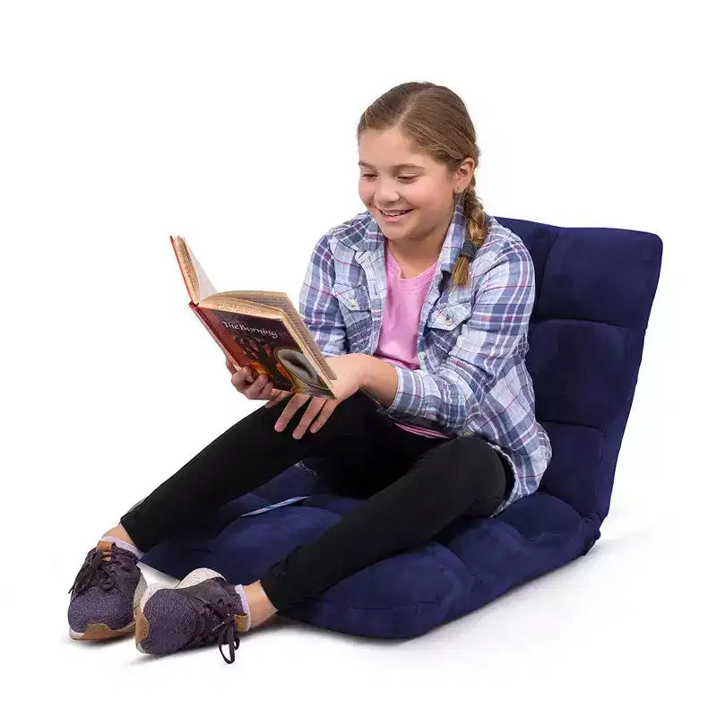 BirdRock Home Adjustable 14-Position Memory Foam Floor Chair - Blue