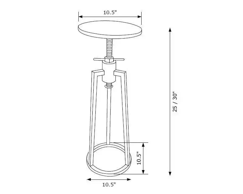 Allante Adjustable Drink Table - Powell