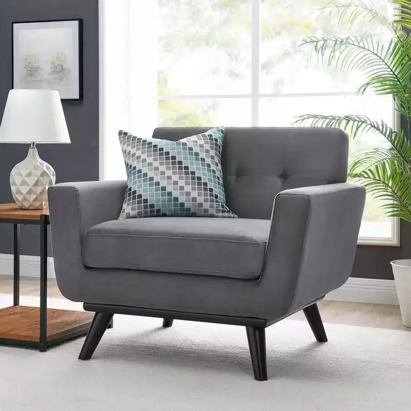 Engage Performance Velvet Armchair - Modway