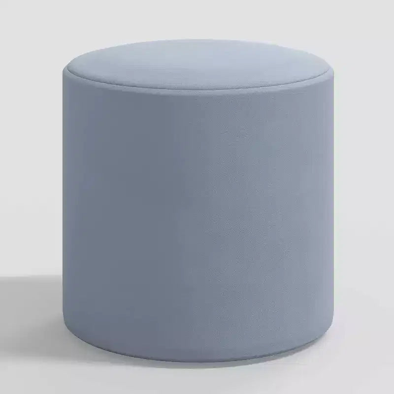 Pouf rond en velours