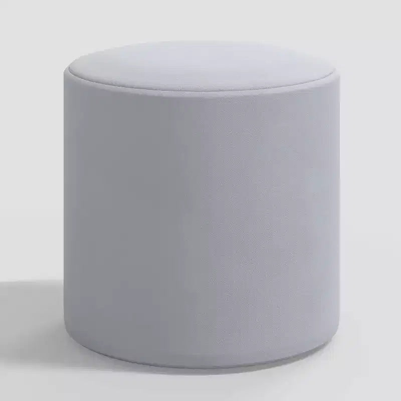 Pouf rond en velours