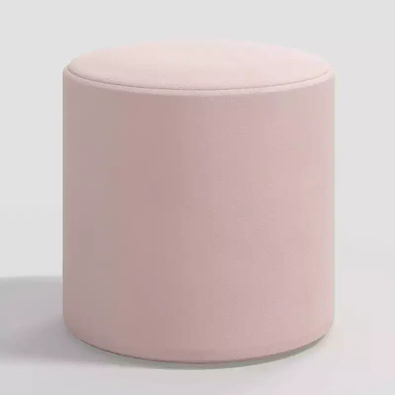 Pouf rond en velours