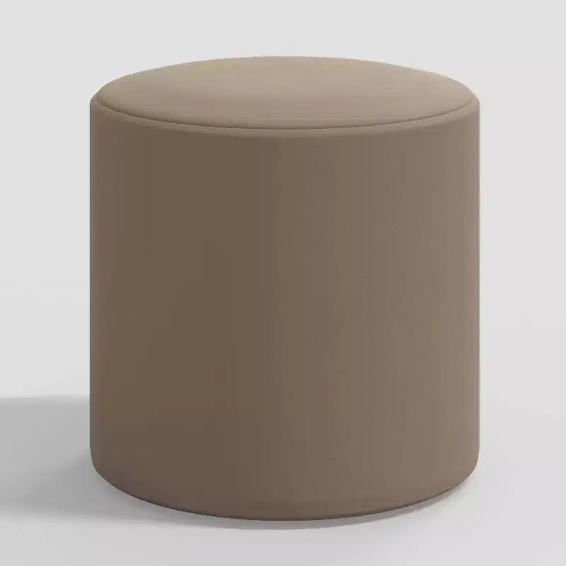 Pouf rond en velours