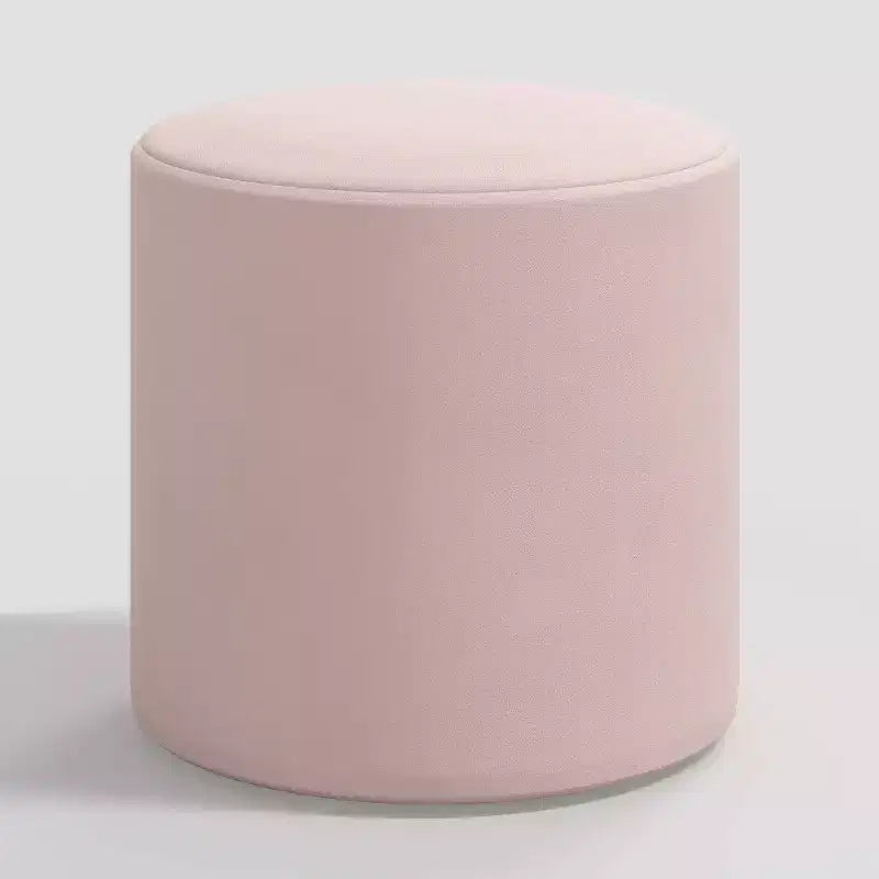 Pouf rond en velours