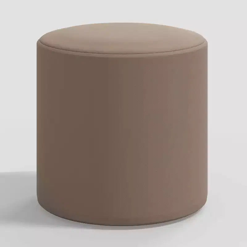 Pouf rond en velours