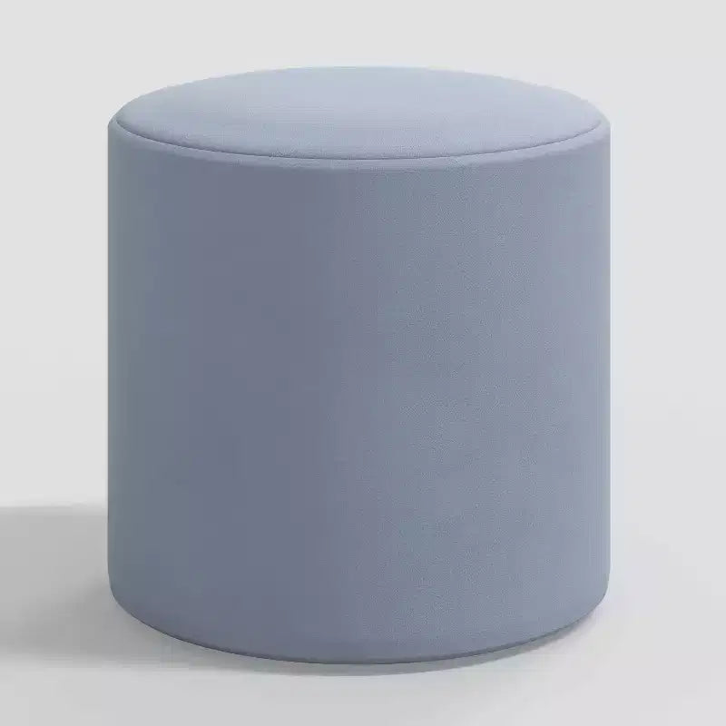 Pouf rond en velours