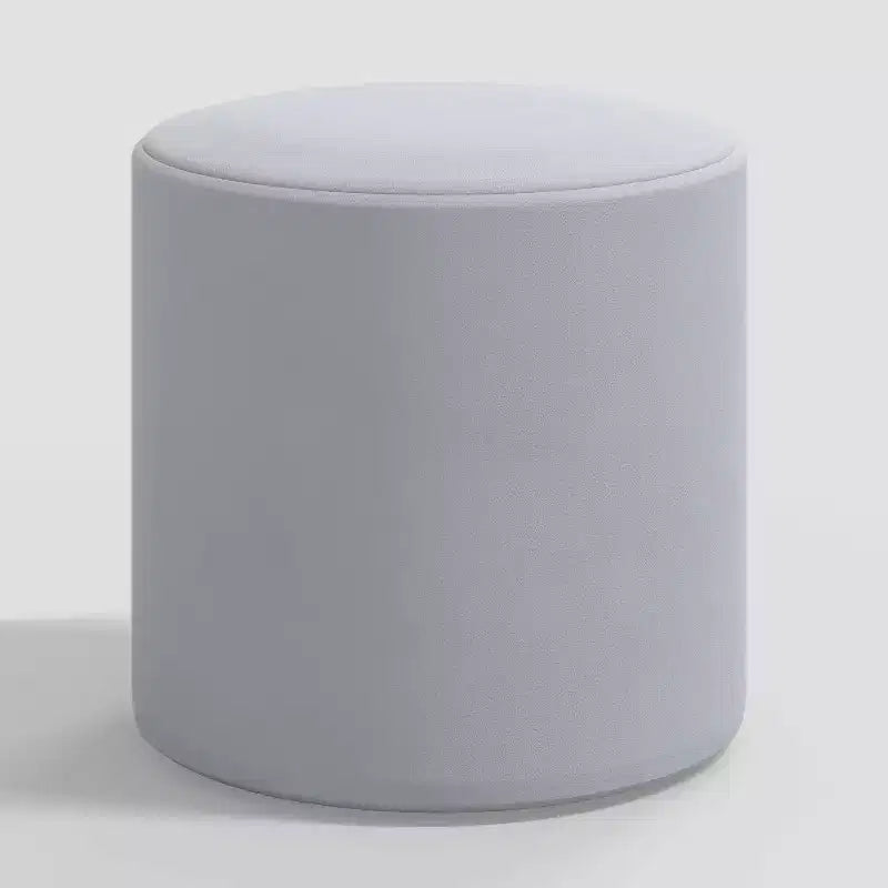 Pouf rond en velours