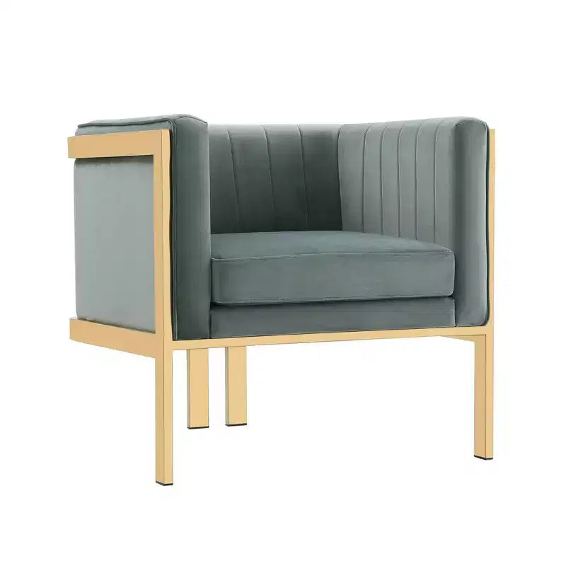 Lot de 2 fauteuils d'appoint en velours