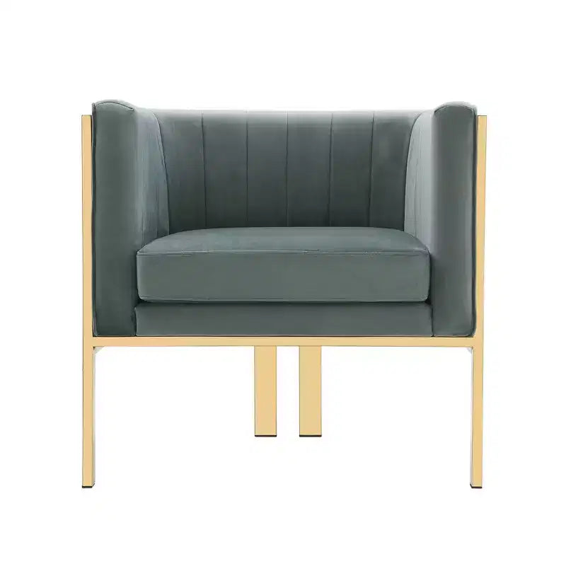 Lot de 2 fauteuils d'appoint en velours
