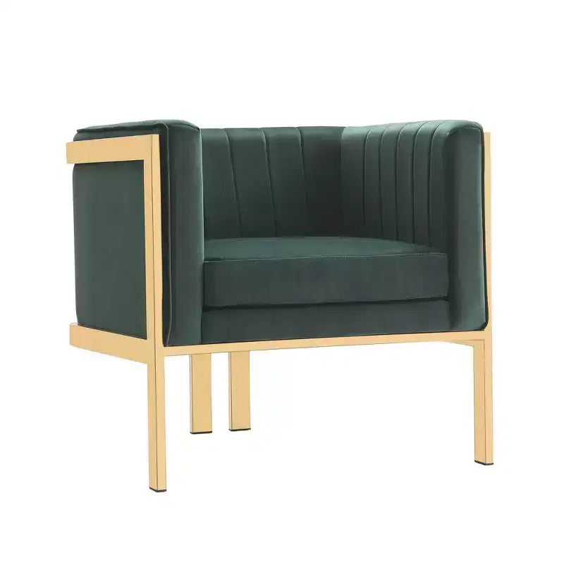 Lot de 2 fauteuils d'appoint en velours